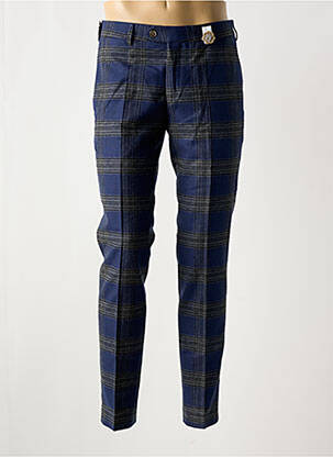 Pantalon chino poches taille haute bleu MMX homme
