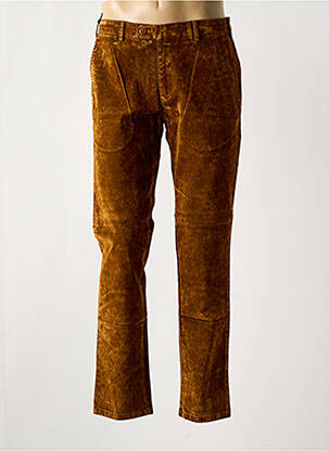 Pantalon chino stretch taille normale marron MMX homme