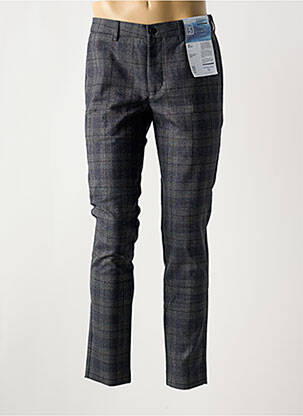 Pantalon chino imprimé imprimé prince de galle taille normale bleu M5 BY MEYER homme
