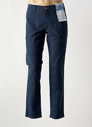 Pantalon chino imprimé imprimé prince de galle taille normale bleu M5 BY MEYER homme
