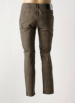 Pantalon chino imprimé imprimé prince de galle taille normale marron M5 BY MEYER homme