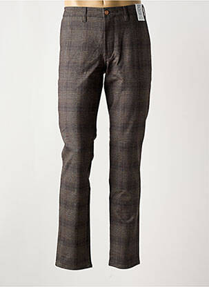 Pantalon chino imprimé imprimé prince de galle taille normale gris M5 BY MEYER homme
