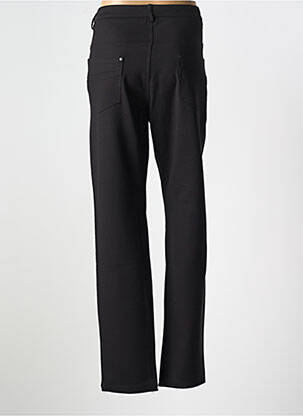 Pantalon droit stretch taille normale noir GEVANA femme
