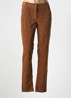 Pantalon droit stretch taille normale marron ATELIER GARDEUR femme