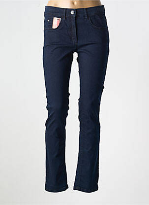 Jeans coupe slim stretch taille normale bleu ZERRES femme