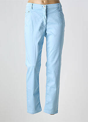 Pantalon slim tissage popeline taille normale bleu BETTY BARCLAY femme