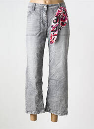 Jeans coupe large stretch taille normale gris CECIL femme