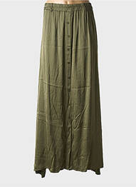 Jupe longue coupe droite vert HUMILITY femme