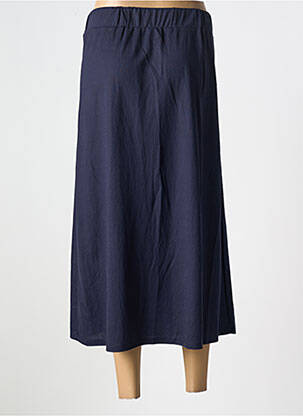 Jupe longue coupe droite bleu SCORZZO femme