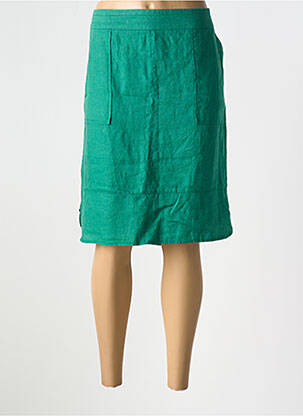 Jupe mi-longue coupe droite vert BETTY BARCLAY femme