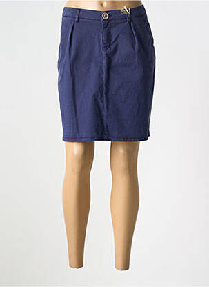 Jupe courte poches bleu KANOPE femme