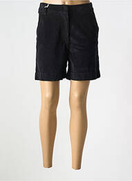 Short fermeture zippée sous rabat avec crochet taille normale noir KANOPE femme