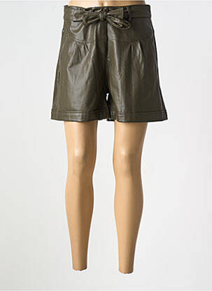 Short tissage simili-cuir taille normale vert LIU JO femme