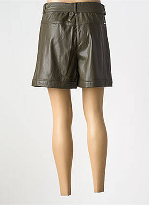 Short tissage simili-cuir taille normale vert LIU JO femme