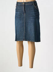 Jupe mi-longue bleu CARMEN pour femme seconde vue