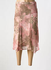 Jupe mi-longue rose GELCO pour femme seconde vue