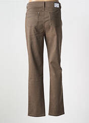 Pantalon droit marron DIRTY WASH pour femme seconde vue