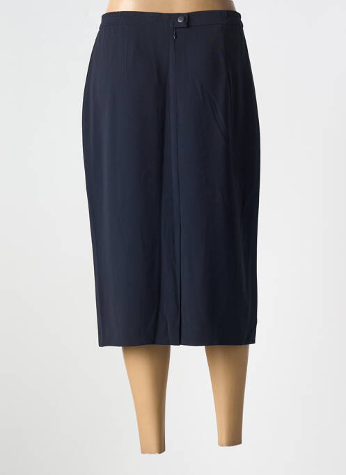 Jupe mi-longue coupe droite bleu FRANK WALDER femme