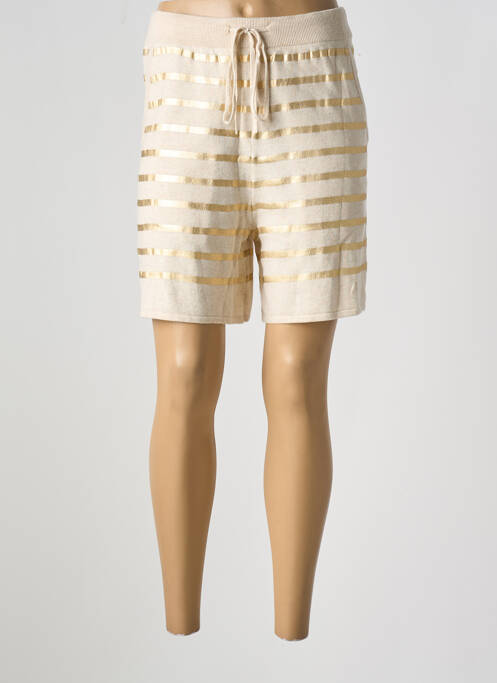 Bermuda beige MAJESTIC FILATURES pour femme