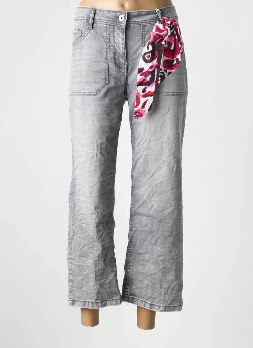 Jeans coupe large gris CECIL pour femme