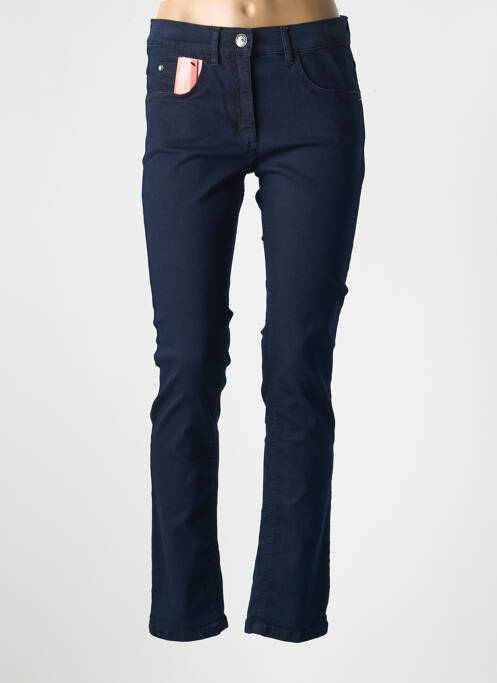 Jeans coupe slim bleu ZERRES pour femme