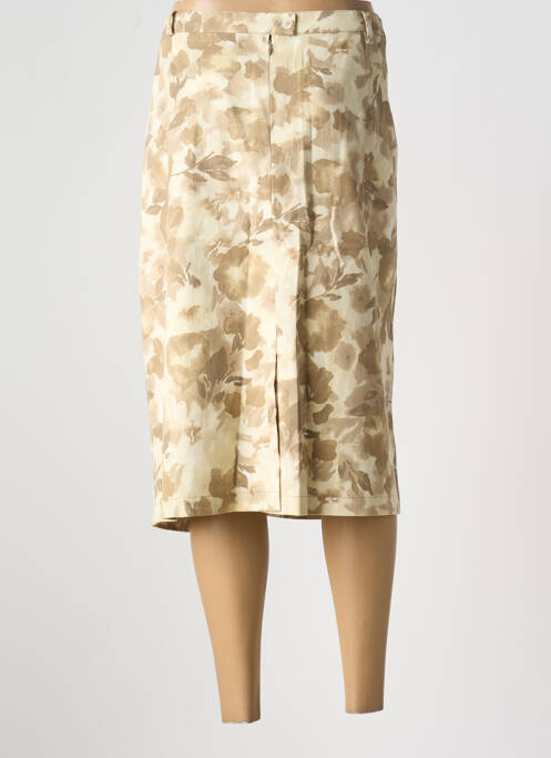 Jupe mi-longue beige HUCKE WOMAN pour femme