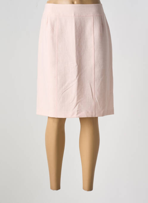 Jupe mi-longue rose GEVANA pour femme