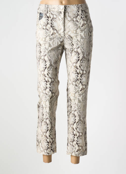 Pantalon 7/8 beige ZERRES femme