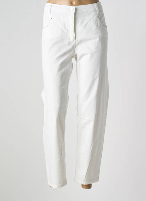 Pantalon droit blanc BETTY BARCLAY pour femme