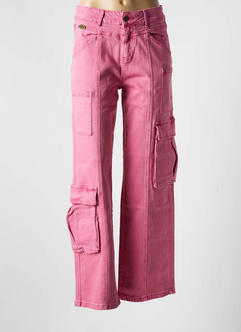 Jeans coupe large rose NEKANE pour femme