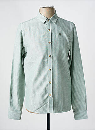 Chemise manches longues coupe cintrée vert FREEMAN T.PORTER homme