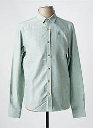 Chemise manches longues coupe cintrée vert FREEMAN T.PORTER homme