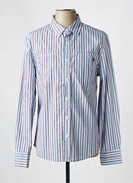 Chemise manches longues coupe droite bleu FREEMAN T.PORTER homme