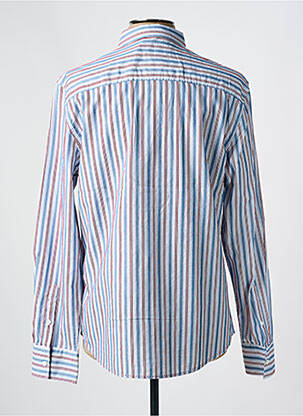 Chemise manches longues imprimé rayures bleu FREEMAN T.PORTER homme