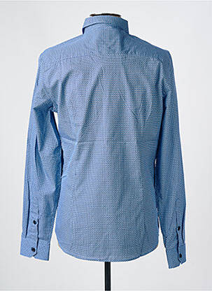 Chemise manches longues imprimé fantaisie bleu FREEMAN T.PORTER homme