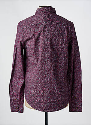 Chemise manches longues imprimé fleurs violet FREEMAN T.PORTER homme