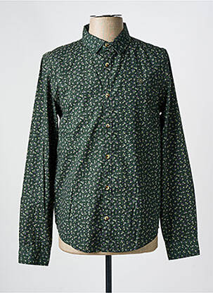 Chemise manches longues coupe droite vert FREEMAN T.PORTER homme