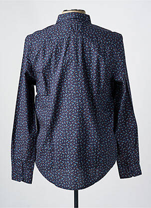 Chemise manches longues coupe droite bleu FREEMAN T.PORTER homme