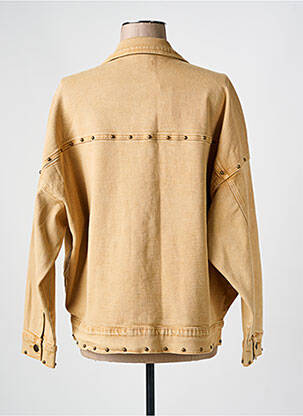 Veste casual col chemisier marron NEKANE femme
