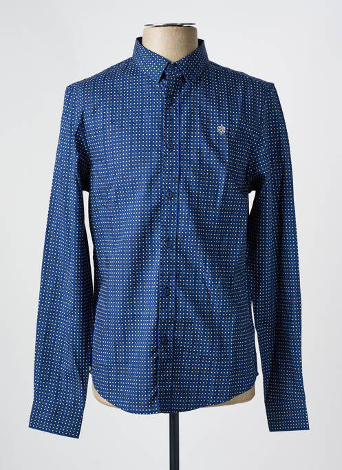Chemise manches longues bleu FREEMAN T.PORTER pour homme