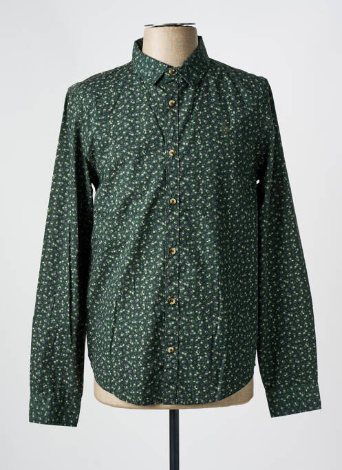 Chemise manches longues vert FREEMAN T.PORTER pour homme