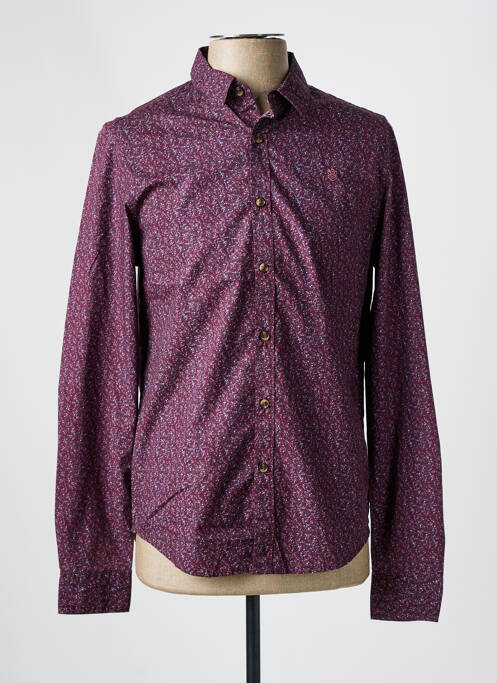 Chemise manches longues violet FREEMAN T.PORTER pour homme