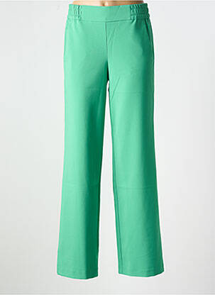Pantalon droit tissage crêpe taille normale vert BETTY BARCLAY femme