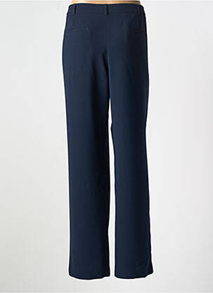 Pantalon droit taille élastique taille normale bleu CHRISTINE LAURE femme