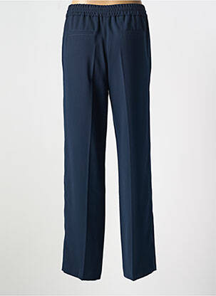 Pantalon droit fermeture zippée sous rabat avec crochet taille normale bleu BETTY BARCLAY femme
