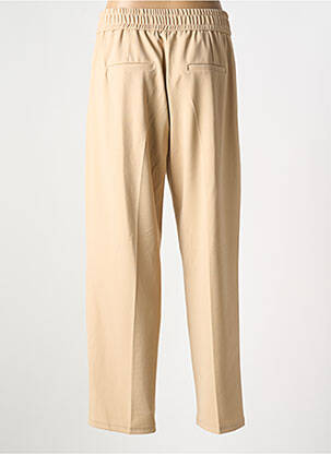 Pantalon droit fermeture zippée sous rabat avec crochet taille haute beige BETTY BARCLAY femme