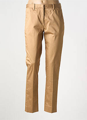 Pantalon chino tissage popeline taille normale marron GANT femme