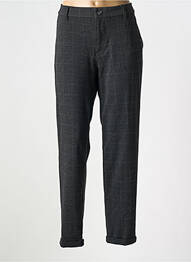 Pantalon chino fermeture zippée sous rabat boutonné taille normale gris ANGELS femme
