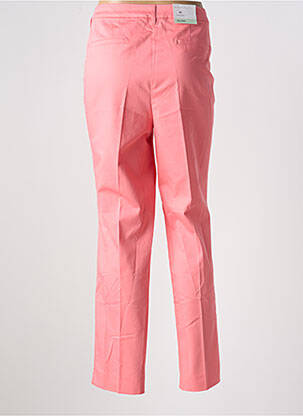Pantalon droit fermeture zippée sous rabat avec crochet rose BETTY BARCLAY femme