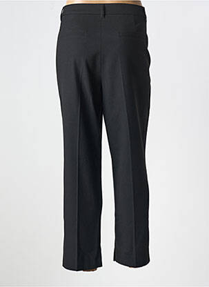 Pantalon droit fermeture zippée sous rabat boutonné noir GERRY WEBER femme